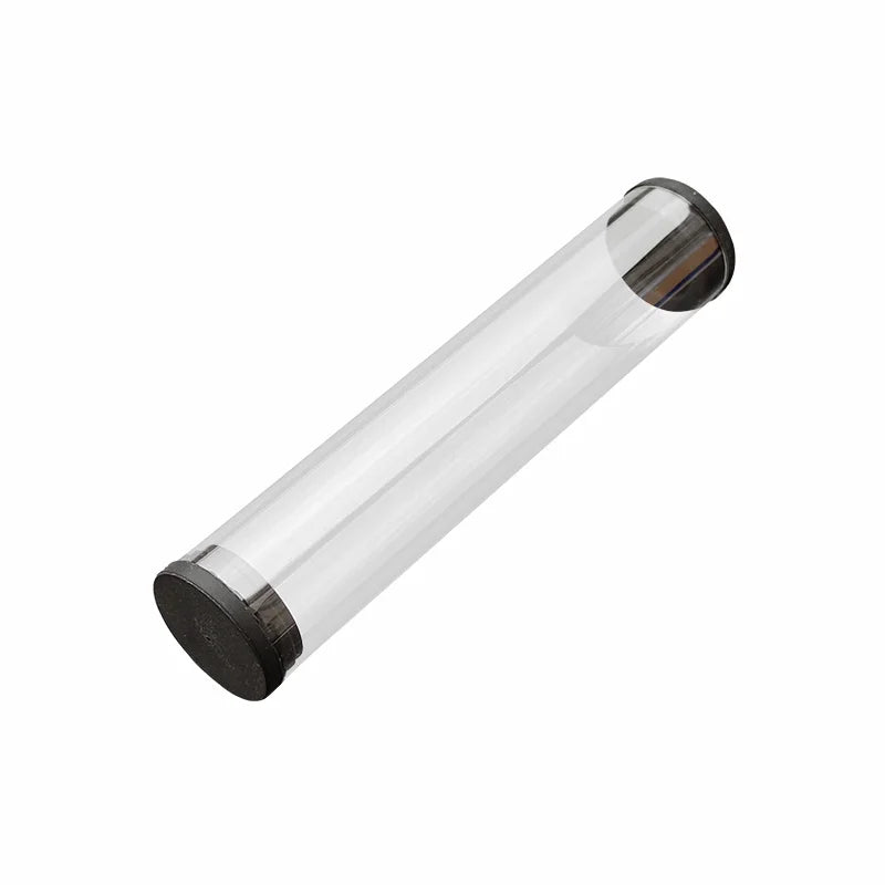 Eco Friendly Transparent Clear Poly Carbonate Plastic Packaging Tube with Labeling for Consumer Electronics-Extrusion Craft
