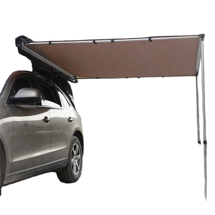 High Quality 150x250cm Waterproof Four-season Double Layer Car Roof Tent Side Awning for Outdoor Camping 3-4 People Capacity