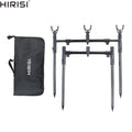 Carp Fishing Bank Stick and Buzz Bar Set with 3 Fishing Rod Rest Head in Carry Bag
