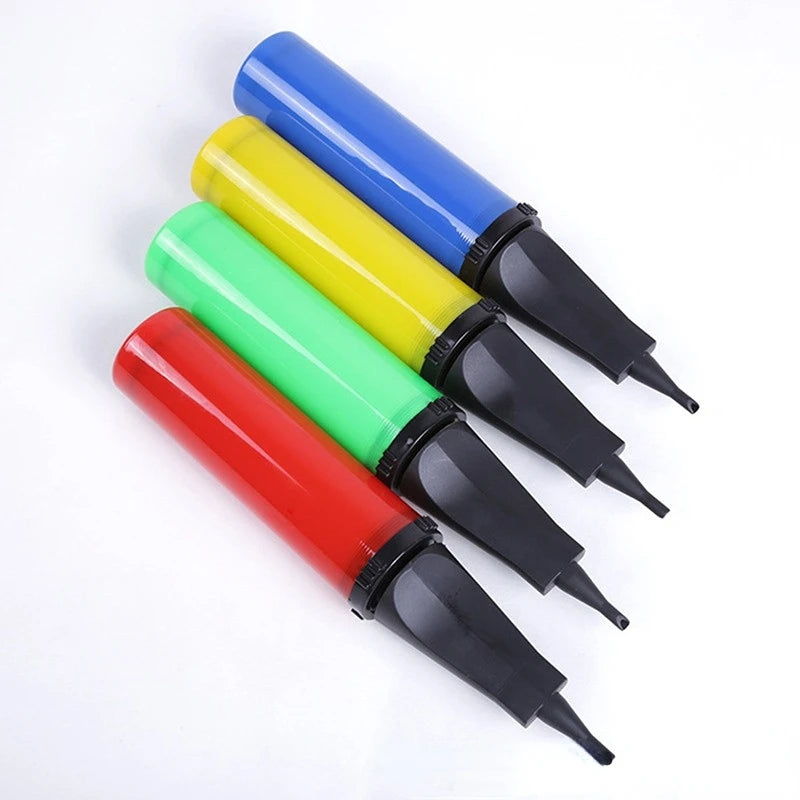 Wholesale 5*28cm Lightweight 80g Hard Plastic Manual Balloon Pump Hand Push Inflator Easter Christmas Thanksgiving Ramadan