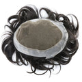EMEDA Australia Natural French Lace With PU Around Toupee Real Human Hair