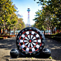 Wholesale Eco-Friendly Black PVC Material Large Inflatable Football Darts Outdoor Sport Game Board Soccer Darts