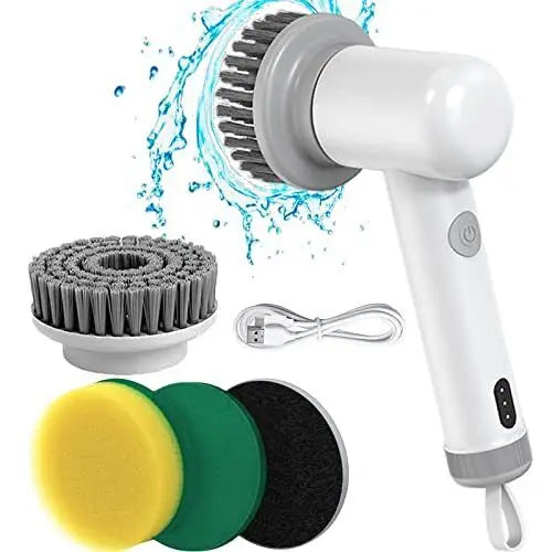 Electric for Rechargeable Eco-Friendly Plastic Bathroom Shower Cleaning Brush
