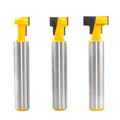 L-N075-2 8mm shank T-Slot Cutter Router Bit for 8mm Hex Bolt 1/2'' 3/8' ' 5/16''Diameter Wood Cutting Tool KeyHole Bits