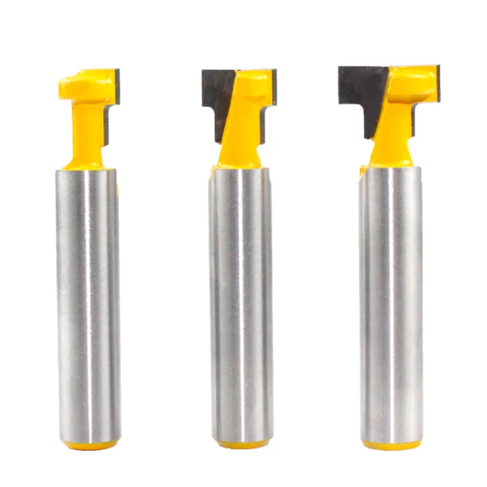 L-N075-2 8mm shank T-Slot Cutter Router Bit for 8mm Hex Bolt 1/2'' 3/8' ' 5/16''Diameter Wood Cutting Tool KeyHole Bits