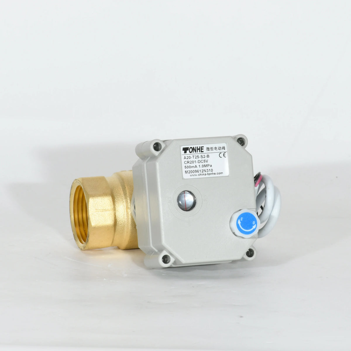 2 Way WRAS Approved 3/4'' AC220V Brass Electric Motorized Ball Valve with Manual Override