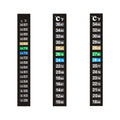 Color Changing Terrarium Temperature Sensitive Indicator Sticker Strip Adhesive Aquarium Water Thermometer Strip