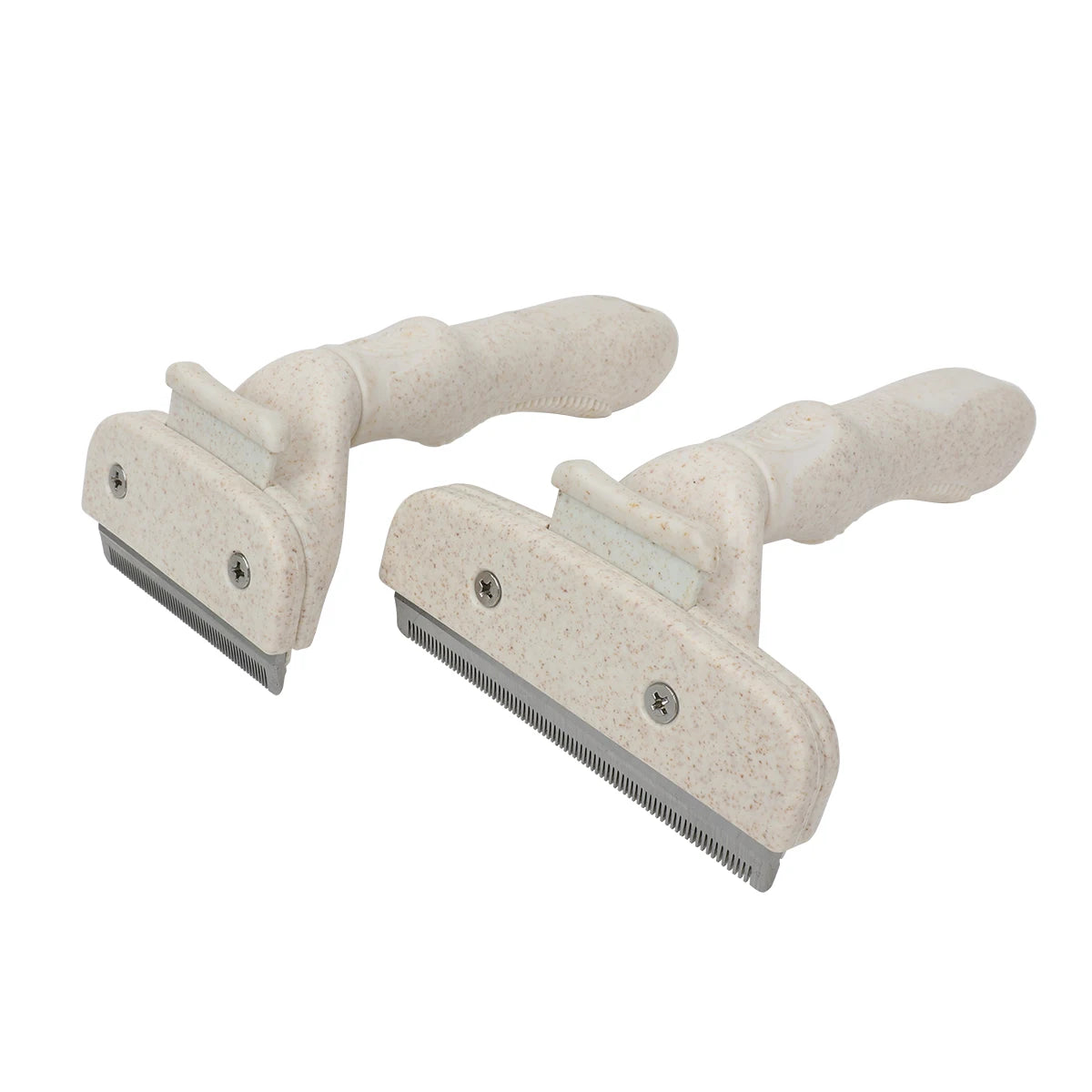 Factory Wholesale Custom Logo Degradable Straw Material Cat Hair Remover Brush Dog Pet Grooming Deshedding Brush