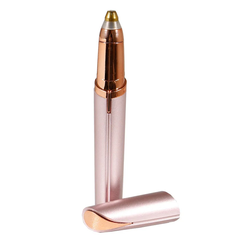 USB Rechargeable Eyebrow Trimmer Hair Remove Electric Ladies Face Shaver Electronic Eyebrow Hair Trimmer Epilator for Makeup Use MegaBDM