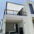 2m X 4m Anti UV Breathable HDPE Fabric Patio Telescopic Wave Sun Shade Net Home Garden Yard Sun Sails With Accessories