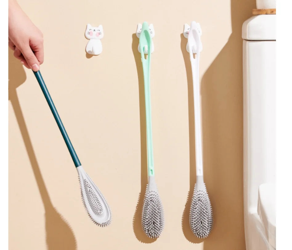 Soft Glue TPR  Toilet Cleaning Brush