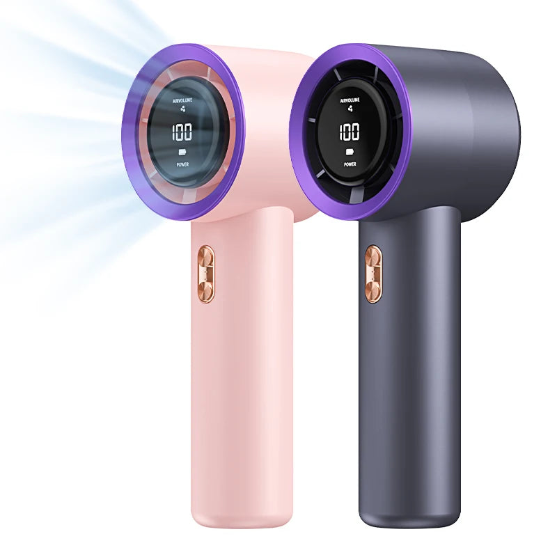 Mini Fan with Wind Levels Type c Rechargeable Battery Handheld Design Portable for Summer Outdoor Travel Cooling Use