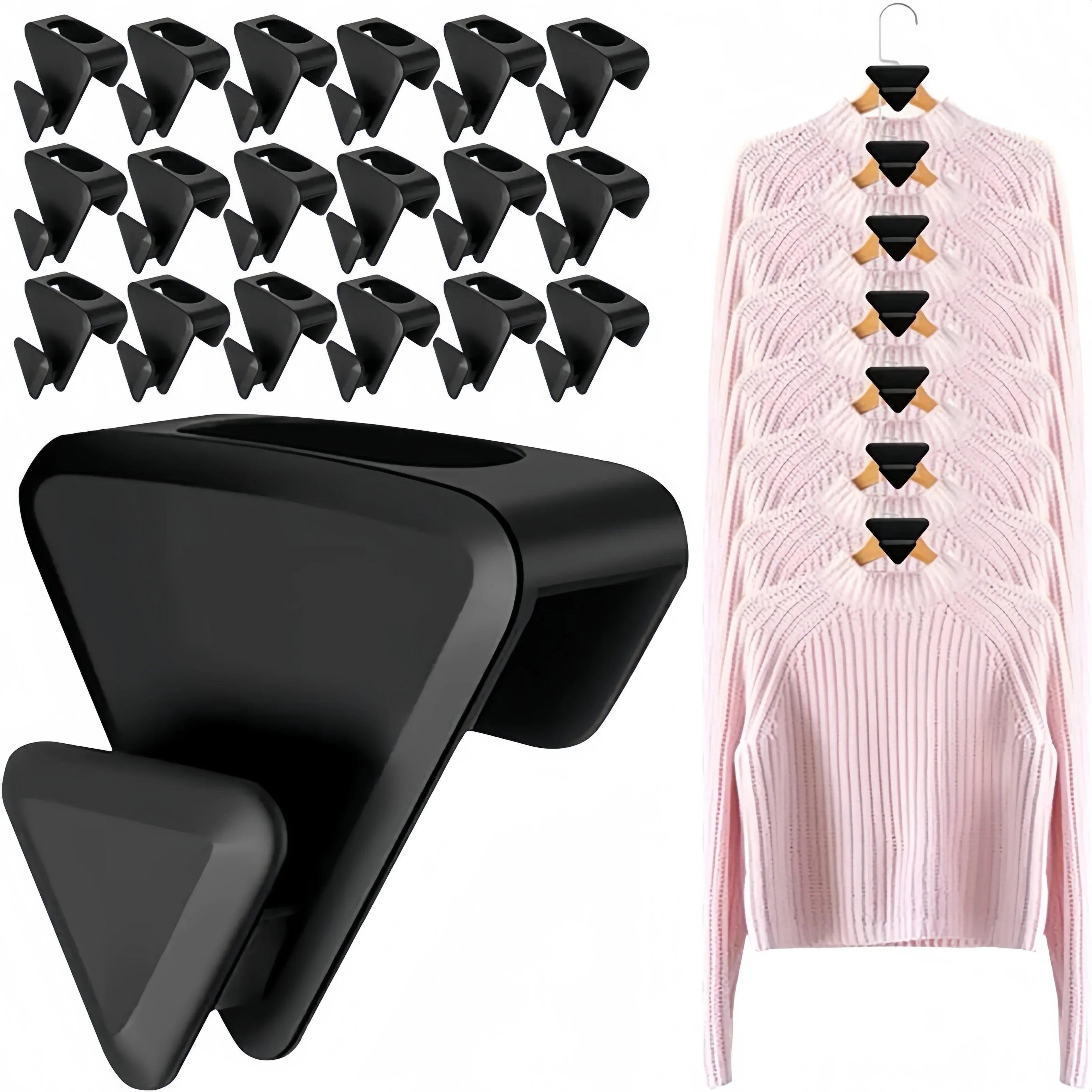 Hot Sale Triangles for Hangers Connect Hooks Multi-functional Space Triangle Hanger Hooks