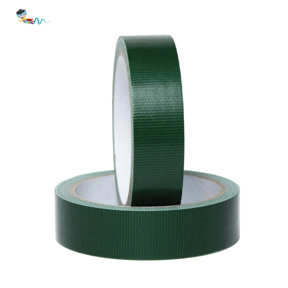 2- Green Color Recyclable Exhibition Wedding Carpet Edge Binding Fixing Duck Cloth Duct Self Adhesive Tape