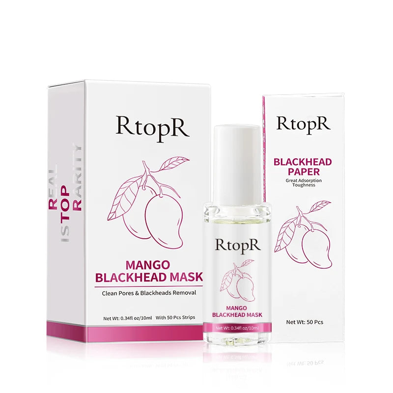 RtopR mango Moisturizing Oil Control Deep Cleaning Remove Dirt BLACKHEAD MASK Shrinking Pore Set T Zone Blackhead Remove