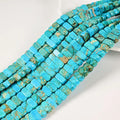 Wholesale 5x10mm Blue Sea Sediment Imperial Jasper Bangle Double Drill Rectangle Bracelet Beads Diy Jewelry Making GIC Certified