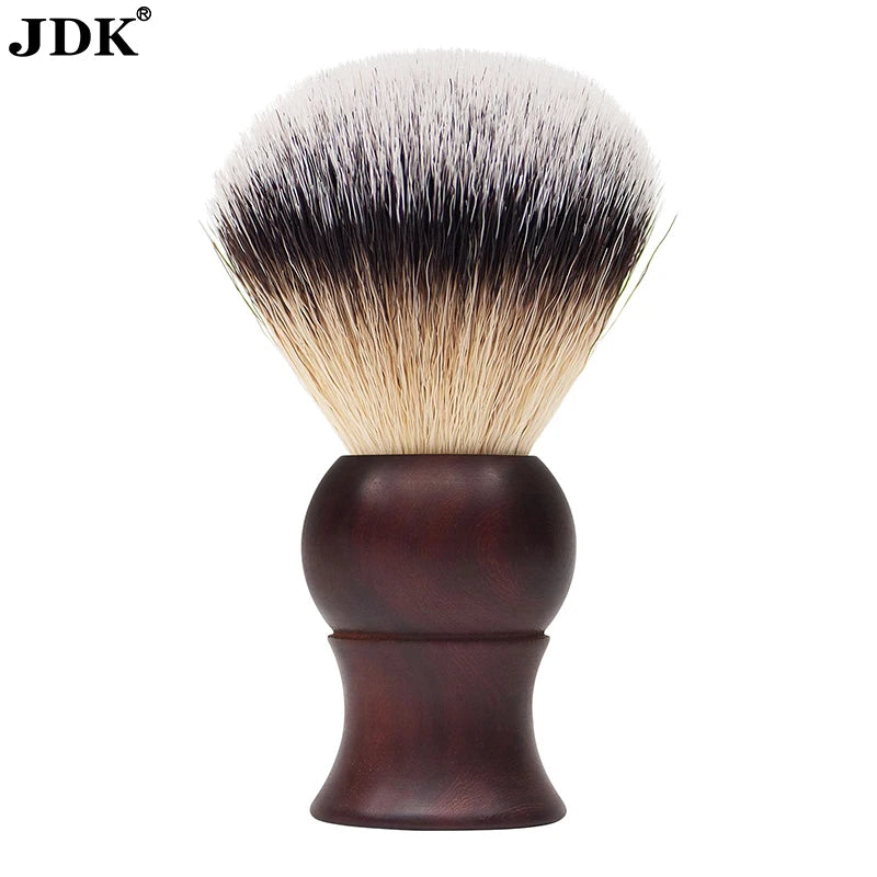 JDK Wholesale Custom Logo Wood Handle Shaving Brush with Pure Badger Hair for Men China