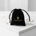 Custom Black Drawstring Velvet Pouch Bag for Jewelry Packaging Pouch