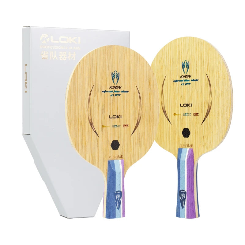 Loki New Design KIRIN 5Pro Inner Professional Pingpong Blades Imported Limba Better Hand-feel Table Tennis Bat Blade MegaBDM
