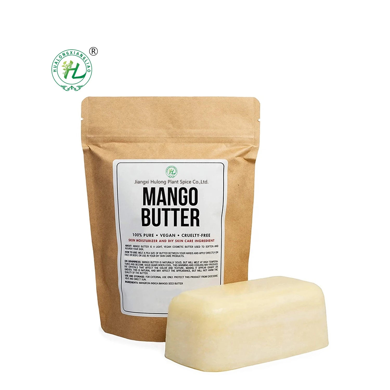 HL - Mango Body & Hair Butter Private Label Supplier1kg Cold Pressed Organic Mangifera Indica Seed Butter Raw Bulk Unrefined