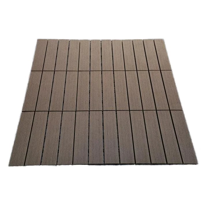 Easy Assemble DIY Flooring Pool Interlocking WPC Decking Tiles