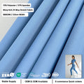 Stock Lots Polyester Spandex Fabric Elastic Knitted Dry Fit Wicking Elastane Yoga Fabric for Activewear Leggings
