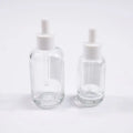Custom Logo Luxury 30ml 50ml Cosmetic Skin Care Essential Oil Serum Dropper Bottle Screen Printing Frosted Glass Custom Color