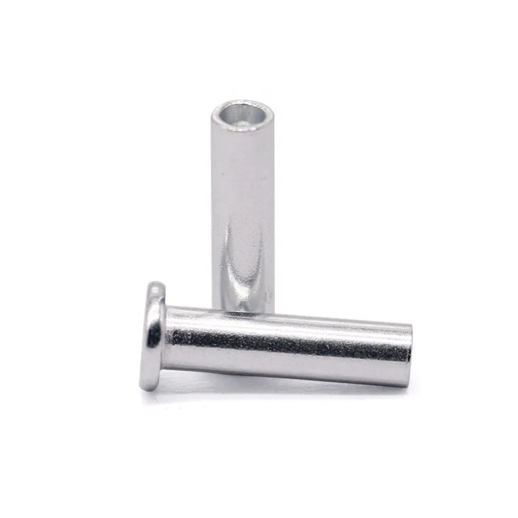 Manufacturer Supply Professional Factory Wholesale Aluminum Flat Head Semi Tubular Rivets for General Industry