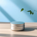 Empty  Round 2 Oz 3 Oz Balm Cream Gold Black Round Metal Aluminum Can Cosmetic Tins Cans Tin Tea Box Tin Jar Embossed Logo