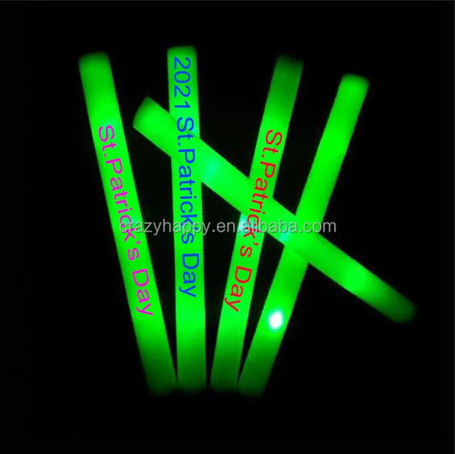 Direct Factory Sale Custom Logo 18-Inch LED Glow Foam Stick Hot Selling Party Supplies for Cheer Excellent for Events