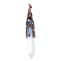 HY Fashion design point wand pendulum gemstone necklace energy pendulum ornament for decoration sale