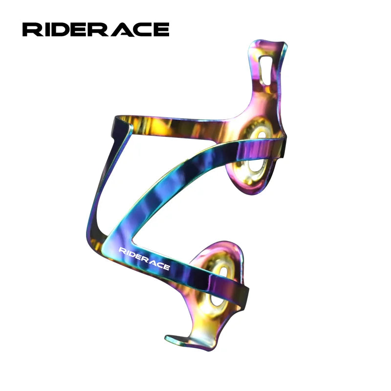 RIDERACE Bike Water Bottle Cage Colorful Lightweight Aluminum Alloy Bottle Rack Holder Portable Drinking Kettle Holder Bracket
