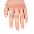 Best Selling Silicone Manicure Nails Model Soft  False Hand Silicone Training Nail Practice Hand With Desk Holder