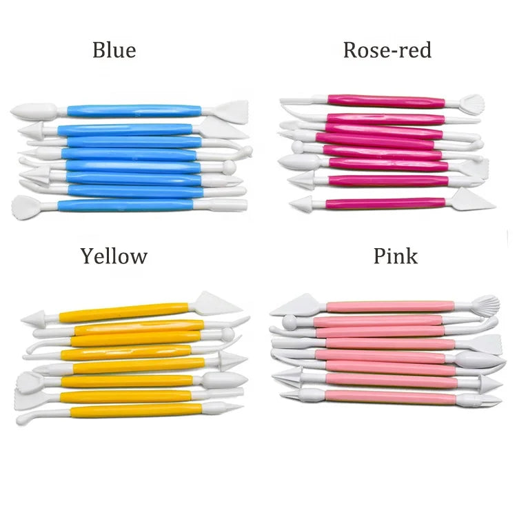 8pcs Cake Carve Pen DIY Fondant Cake Decoration Cookie Sculpture Modeling Tools