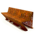 Custom Interior and Outdoor Garden Decorate Modern Abstract Art Metal Light Luxury Chair Corten Steel Chair Bench Furniture