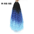 27 613 one color jumbo river box braids image 3x straight wavy synthetic hair crochet box braids hair with curly end
