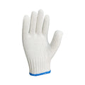 Bleached White Cotton Gloves Protective 600g Site Work Labor Gloves with Anti-Slip Function