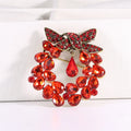 Exquisite Jewelry Pendant Brooch Flower Brooch Corsage Pins Teardrop Crystal Rhinestone Water Drop Brooch Pin for Women