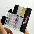 Custom Logo Hot Sale 7ml Matte Black square LED Lip Gloss Tubes Container With Led Light and Mirror Wholesale