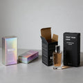 Custom Design Logo Branded UV Gold Printing Packaging Perfume Cosmetic Skincare Retail Essential Oil Beauty Coated Paper Boxes