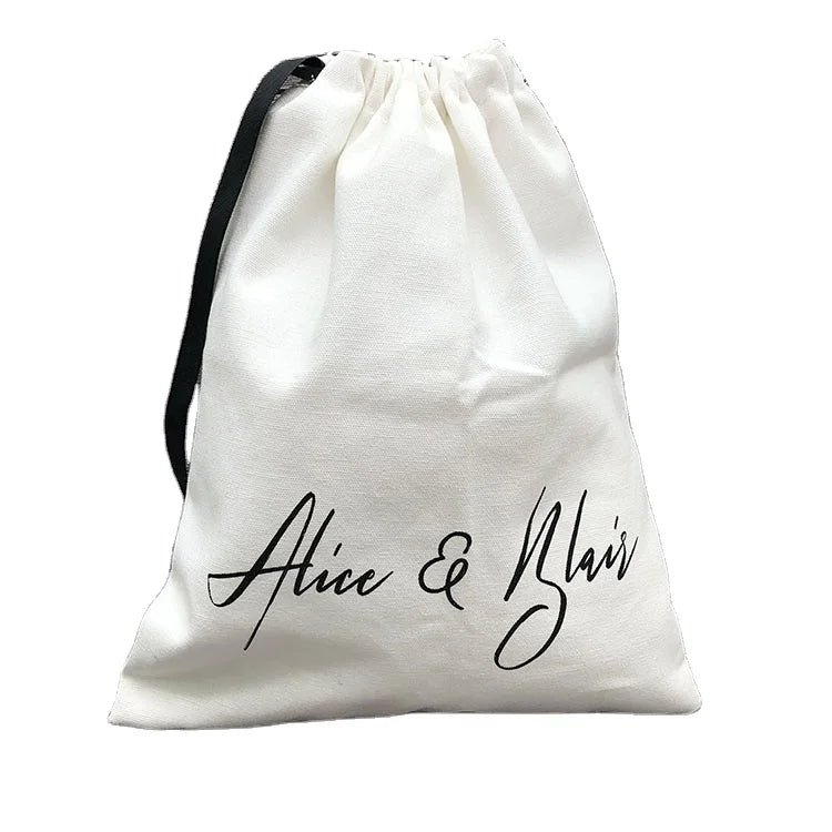 Wholesale Custom Drawstring  Jewelry Dust Bag Cotton