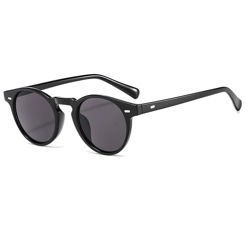 2025 Luxury Designer Sunglasses Trendy Yellow Lens Oval Frame Light Blue Gold Clear White Small Fashionable Sun Glasses