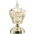 Luxury Sweet Sugar Bowl With Cover Lid Glass Candy Jar