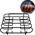 Non-Stick Rib Shelf BBQ  Stand Barbecue Roast Rack Stainless Steel Grilling BBQ Chicken Beef Ribs Rack Grilling Basket