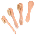 Wholesale Wooden Face Cleaning Brush Natural Facial Bristle Brush With Handle  Face Wash Brush