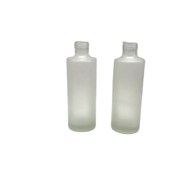 Wholesale 85ml Frosted Glass Lotion Bottle Cylindrical Shape with Pump Sprayer Hot Selling Empty with 100ml Sealing Type
