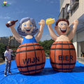 AIRFUN Outdoor Netherlands Puppet Man Standing on Wine Barrel Advertising Inflatable Decoration Doll with Detachable Numbers