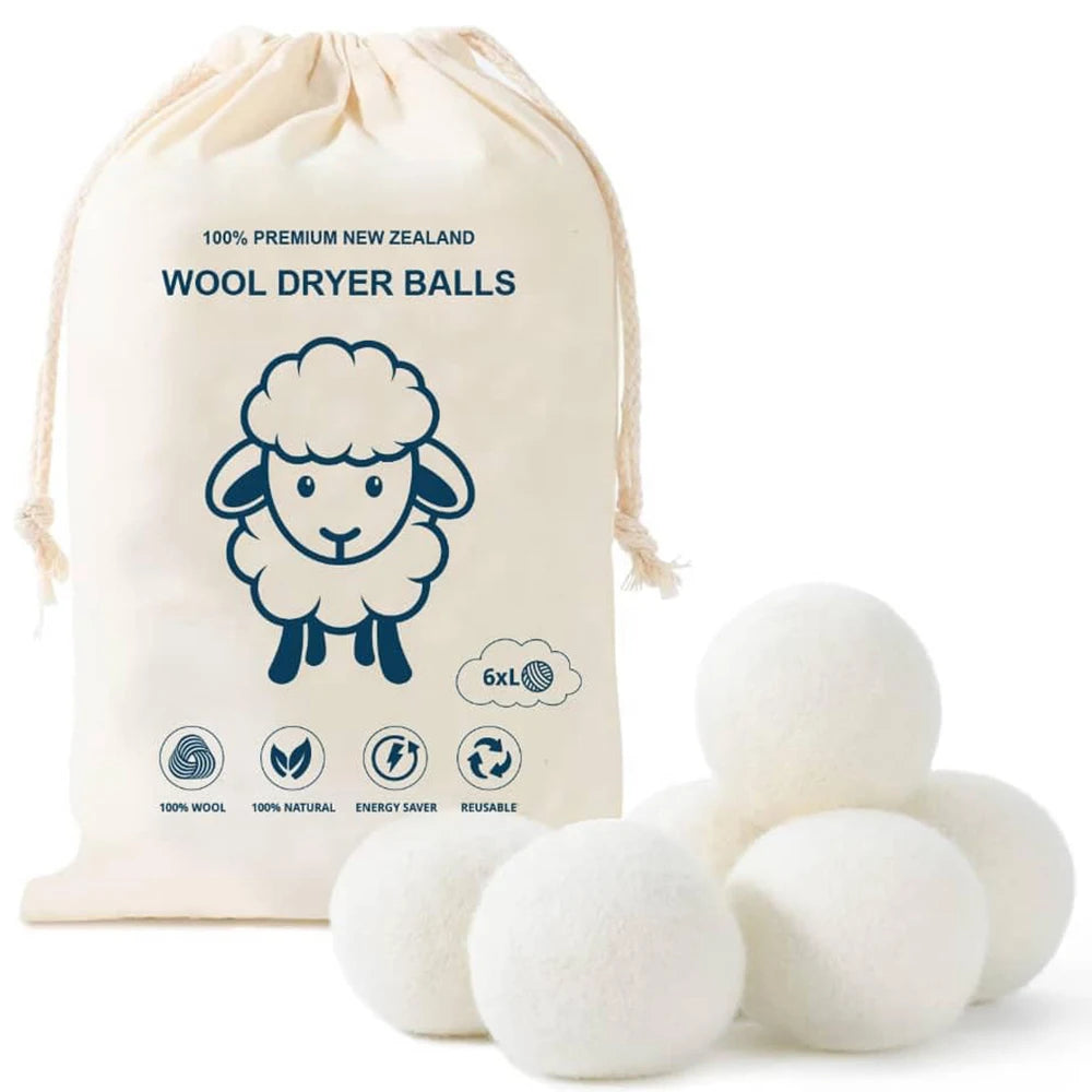New Trending USA Private Label Organic 100% Natural New Zealand Wool Dryer Balls for Laundry Washing Machine