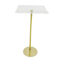 Gold Pulpit Podium Acrylic Church  Acrylic Podium Stand Lectern for Restaurants Wedding Office and Classroom Acrylic Lectern