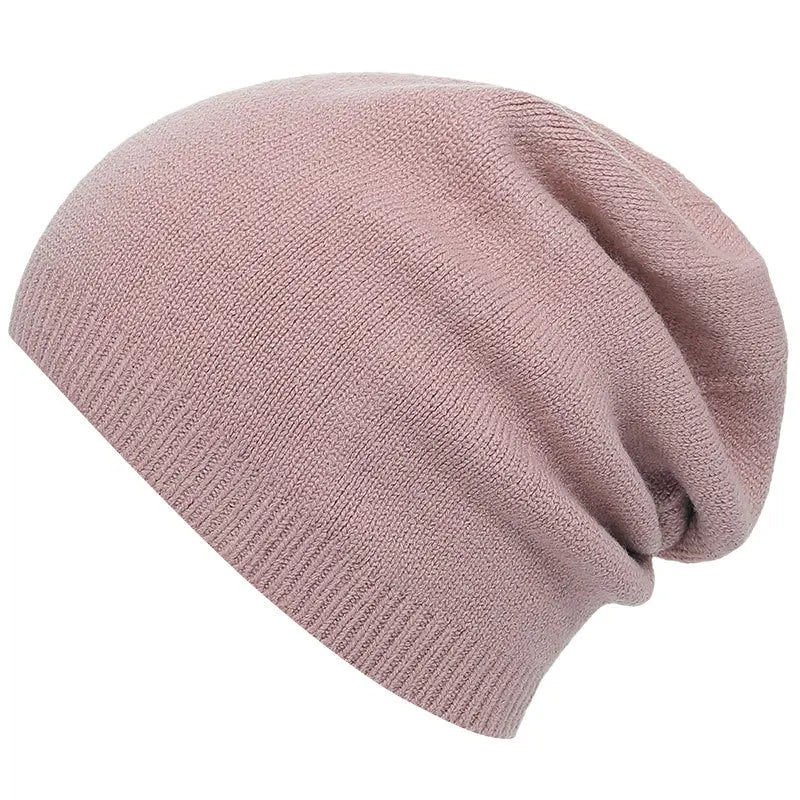 Custom Solid Color Knitted Hat Breathable and Warm Jersey Hat Warm Wool Knit Cuffed Beanie